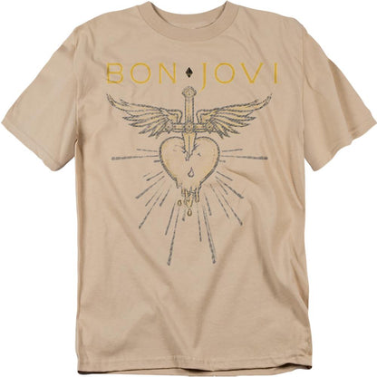 Sand - Front - Bon Jovi Unisex Adult Greatest Hits T-Shirt