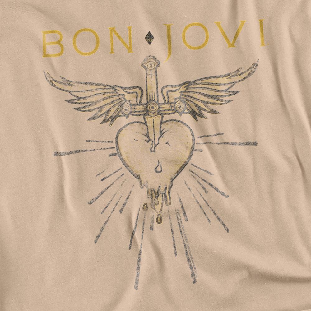 Sand - Side - Bon Jovi Unisex Adult Greatest Hits T-Shirt