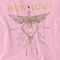 Pink - Side - Bon Jovi Unisex Adult Greatest Hits T-Shirt
