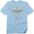 Light Blue - Front - Bon Jovi Unisex Adult Greatest Hits T-Shirt