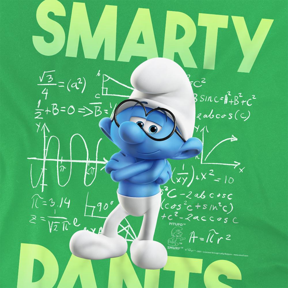 Kelly Green - Side - The Smurfs Unisex Adult Brainy Smurf T-Shirt