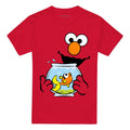 Red - Front - Sesame Street Unisex Adult Elmo & Dorothy Face T-Shirt