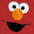 Red - Side - Sesame Street Womens-Ladies Elmo Sketch T-Shirt