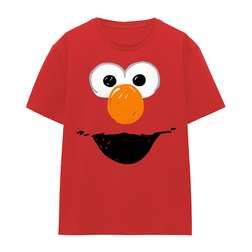 Red - Front - Sesame Street Womens-Ladies Elmo Sketch T-Shirt