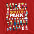 Red - Side - South Park Unisex Adult Full Cast T-Shirt