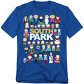 Royal Blue - Front - South Park Unisex Adult Full Cast T-Shirt