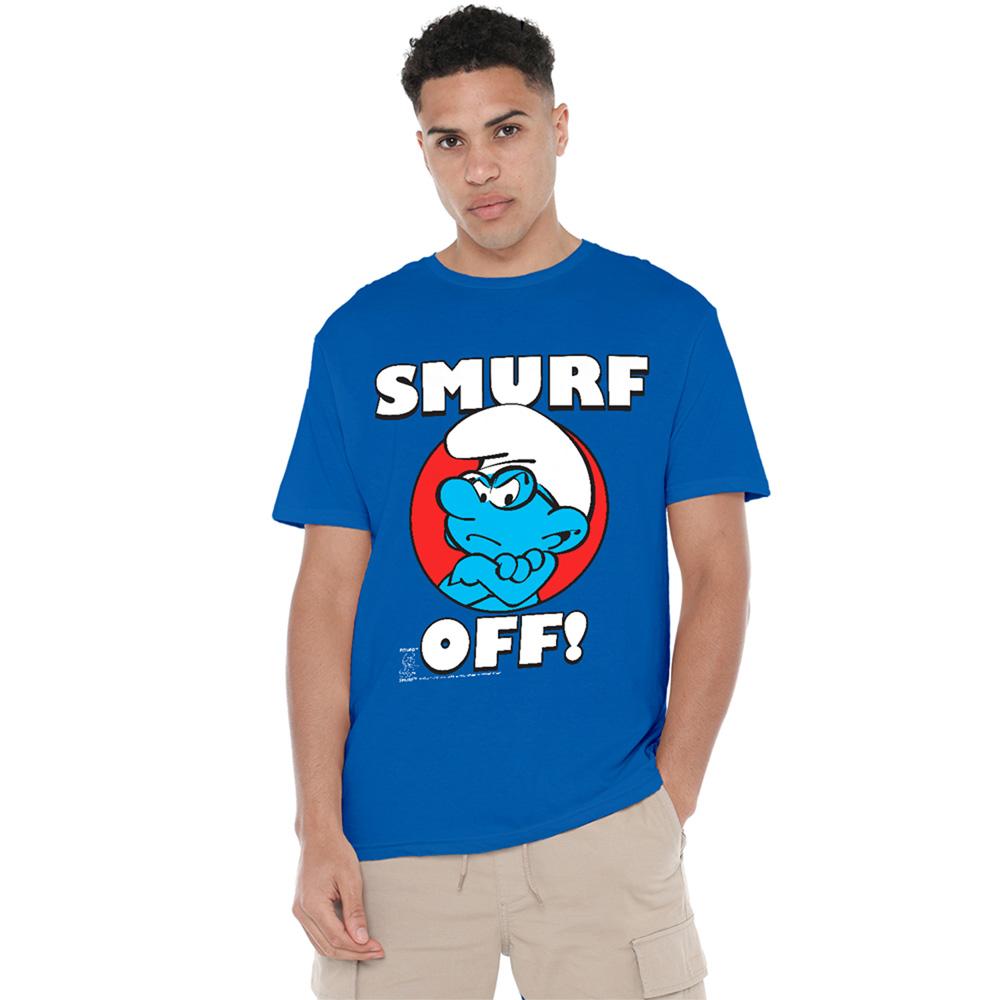 Royal Blue - Lifestyle - The Smurfs Unisex Adult Off! Ringspun Cotton T-Shirt