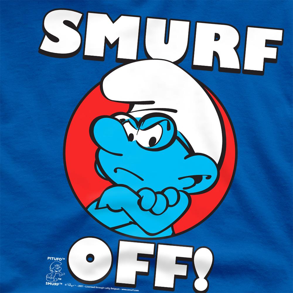 Royal Blue - Side - The Smurfs Unisex Adult Off! Ringspun Cotton T-Shirt