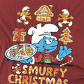 Cardinal - Side - The Smurfs Unisex Adult Brainy Smurf Cookie Christmas T-Shirt