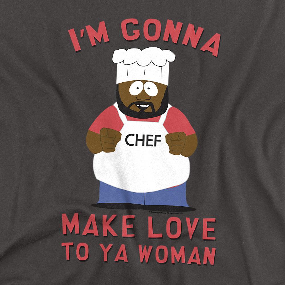 Charcoal - Side - South Park Unisex Adult Make Love T-Shirt
