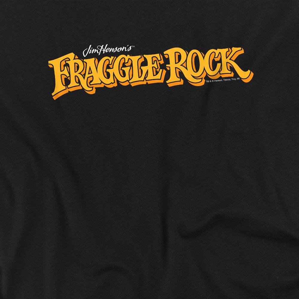 Black - Side - Fraggle Rock Unisex Adult Logo T-Shirt
