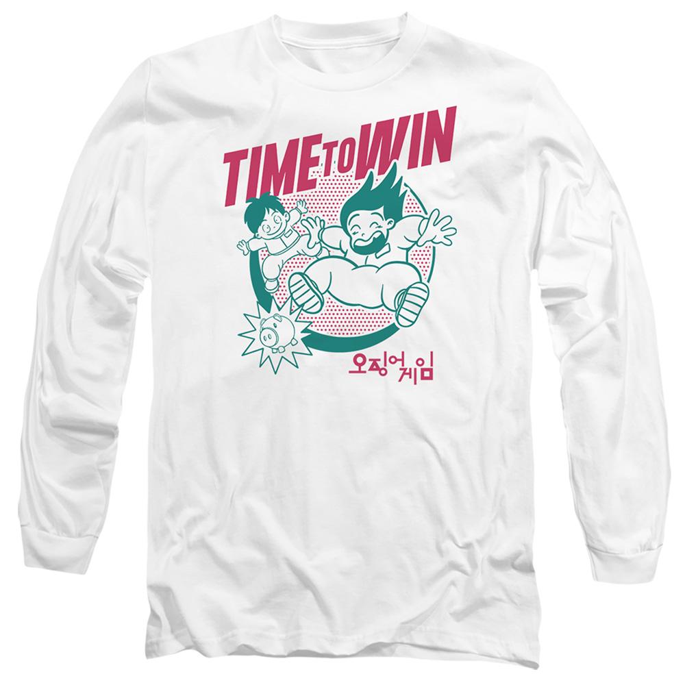 White - Front - Squid Game Unisex Adult Season Three Time To Win T-Shirt