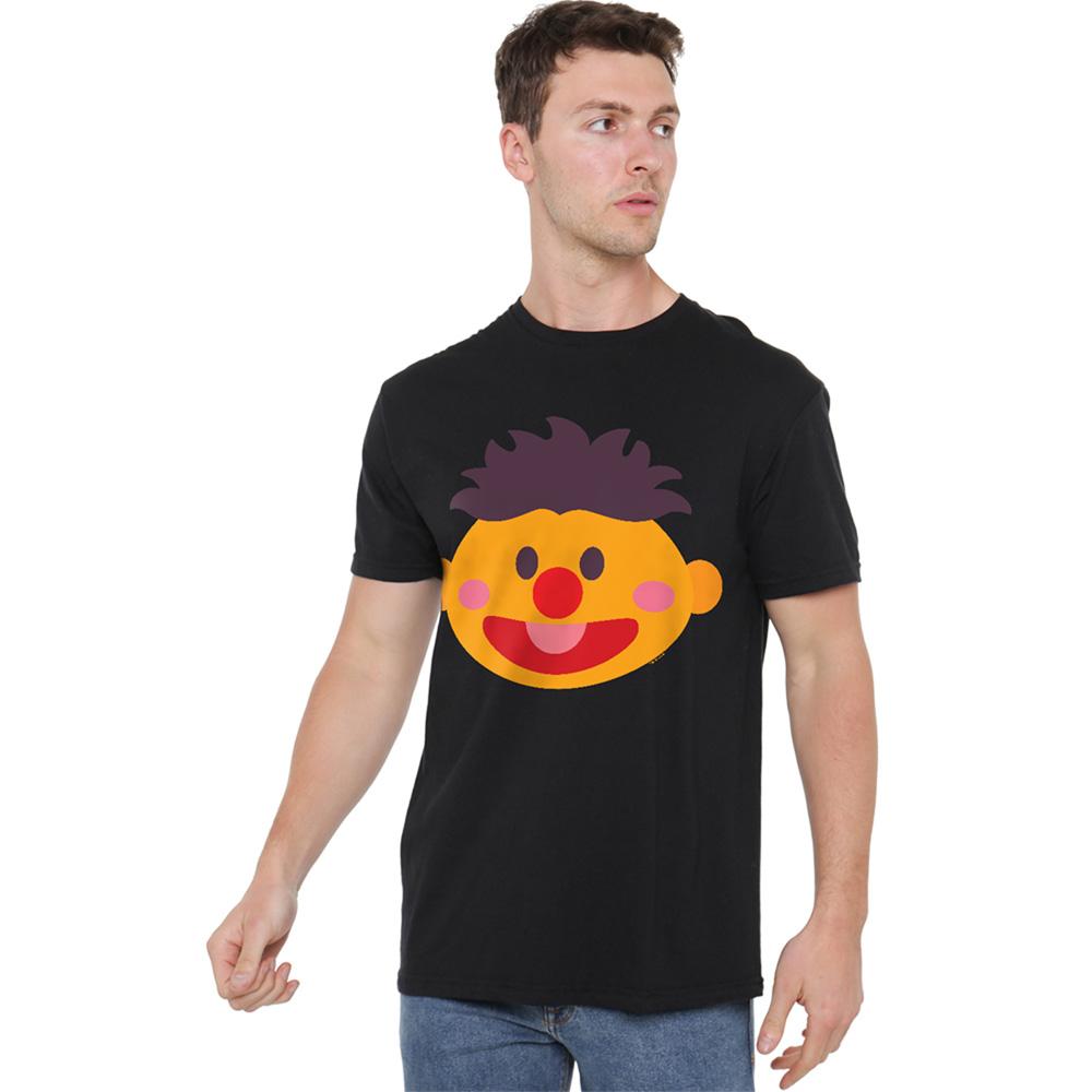 Black - Lifestyle - Sesame Street Unisex Adult Ernie Kawaii Face T-Shirt