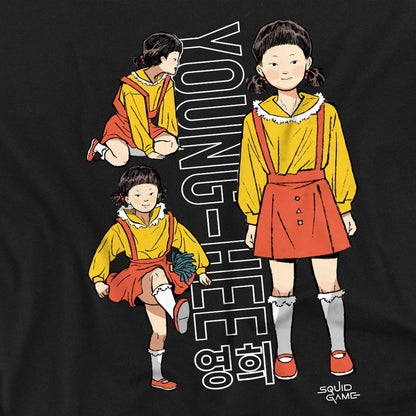 Black - Side - Squid Game Unisex Adult Young Hee Vintage T-Shirt
