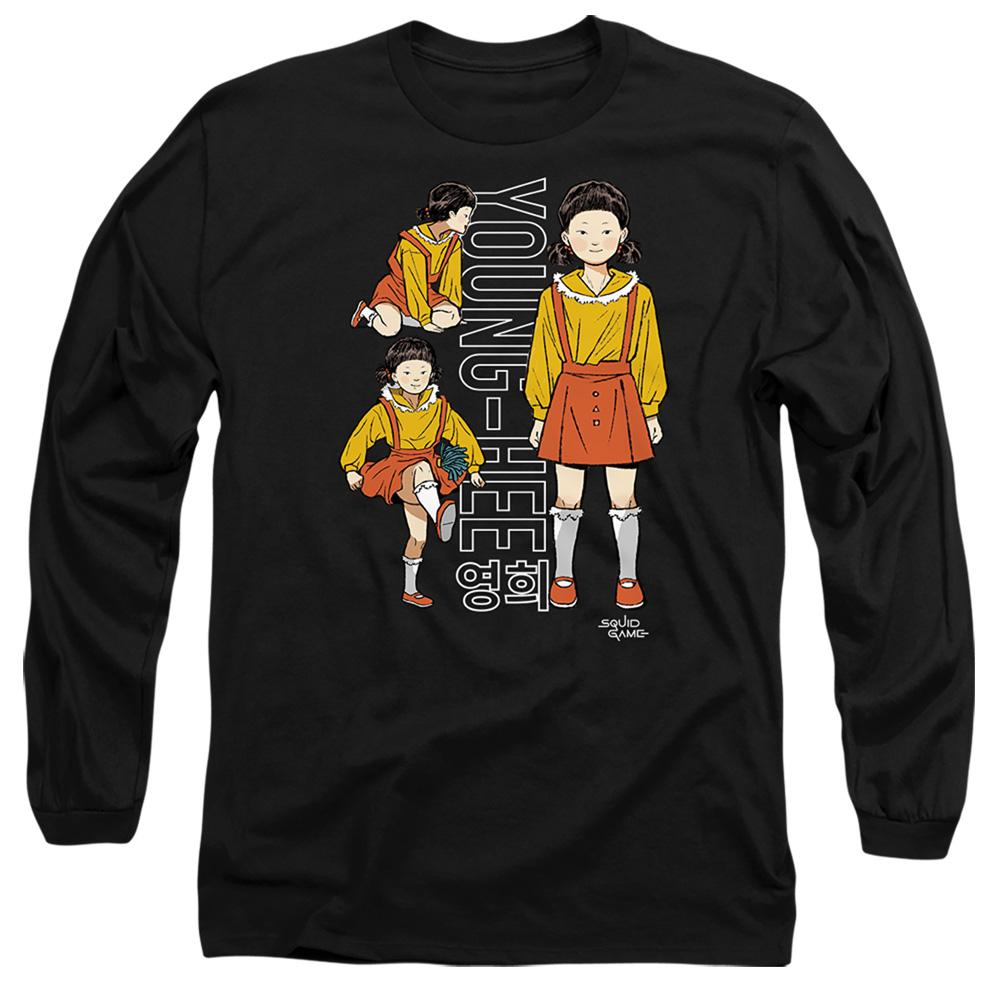 Black - Front - Squid Game Unisex Adult Young Hee Vintage T-Shirt