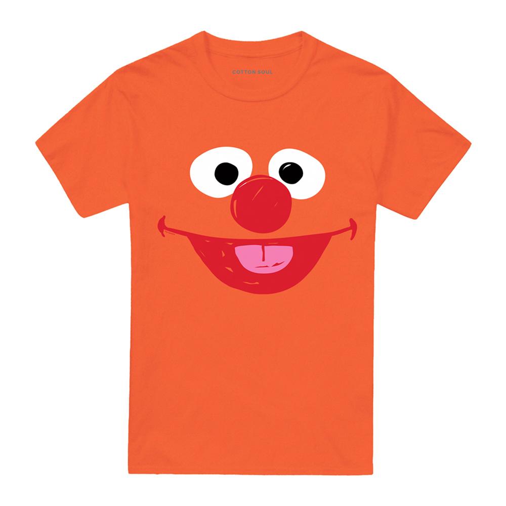 Orange - Front - Sesame Street Unisex Adult Ernie Sketch T-Shirt