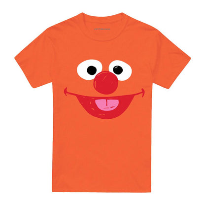 Orange - Front - Sesame Street Unisex Adult Ernie Sketch T-Shirt