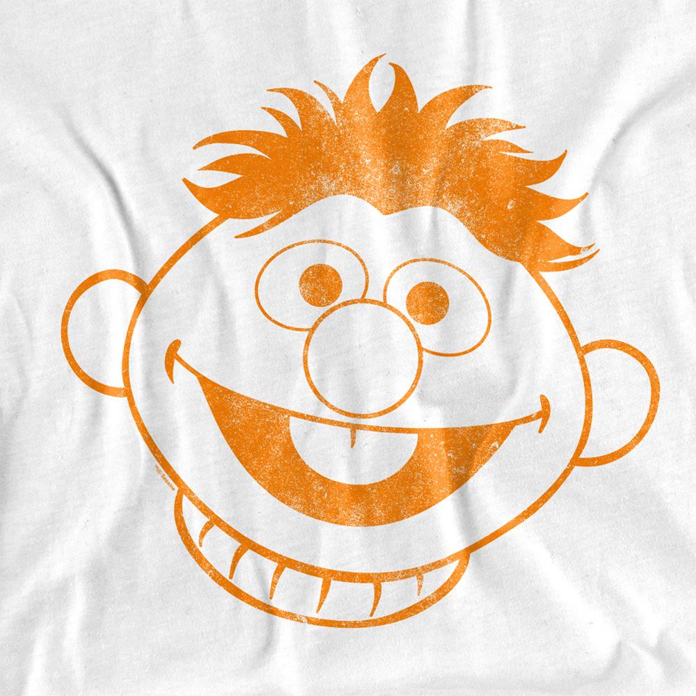 White - Side - Sesame Street Unisex Adult Ernie Mono T-Shirt