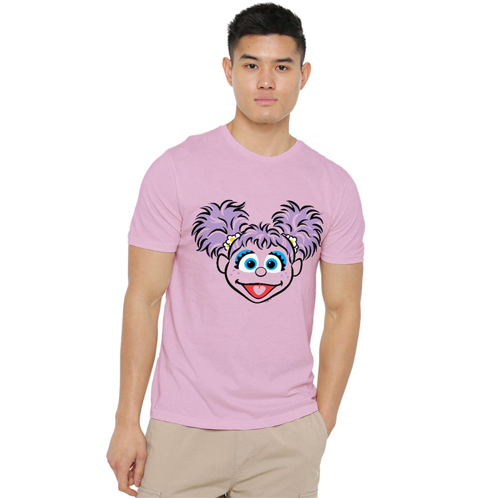 Pink - Lifestyle - Sesame Street Unisex Adult Abby Cadabby Face T-Shirt