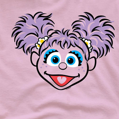Pink - Side - Sesame Street Unisex Adult Abby Cadabby Face T-Shirt