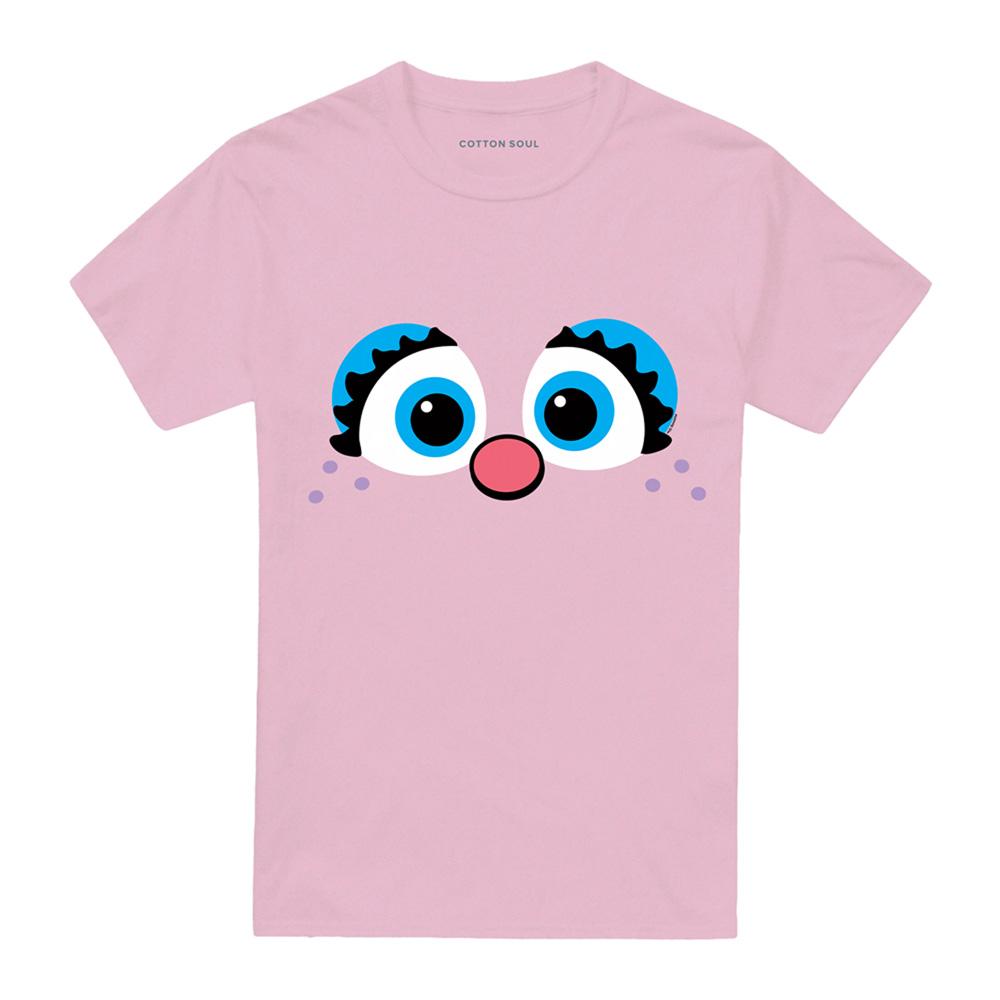 Pink - Front - Sesame Street Unisex Adult Abby Cadabby Eyes T-Shirt