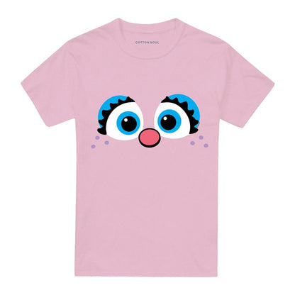 Pink - Front - Sesame Street Unisex Adult Abby Cadabby Eyes T-Shirt