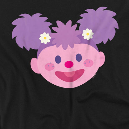 Black - Side - Sesame Street Unisex Adult Abby Cadabby Kawaii Face T-Shirt