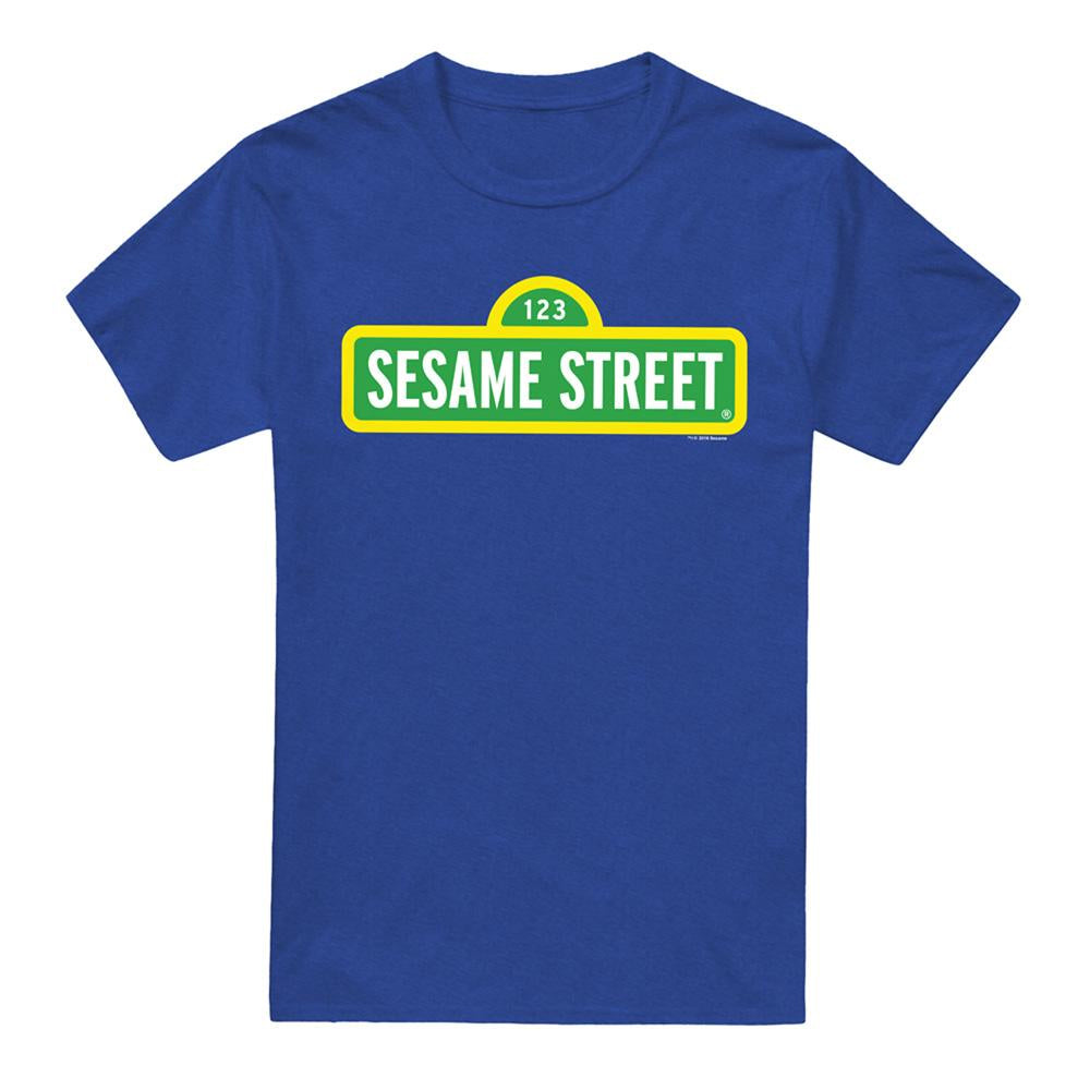 Royal Blue - Front - Sesame Street Unisex Adult Logo T-Shirt