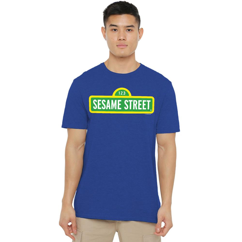 Royal Blue - Lifestyle - Sesame Street Unisex Adult Logo T-Shirt