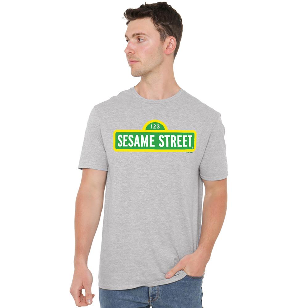 Athletic - Lifestyle - Sesame Street Unisex Adult Logo Heather T-Shirt