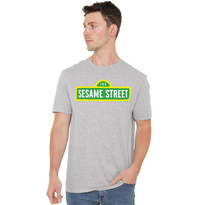 Athletic - Lifestyle - Sesame Street Unisex Adult Logo Heather T-Shirt
