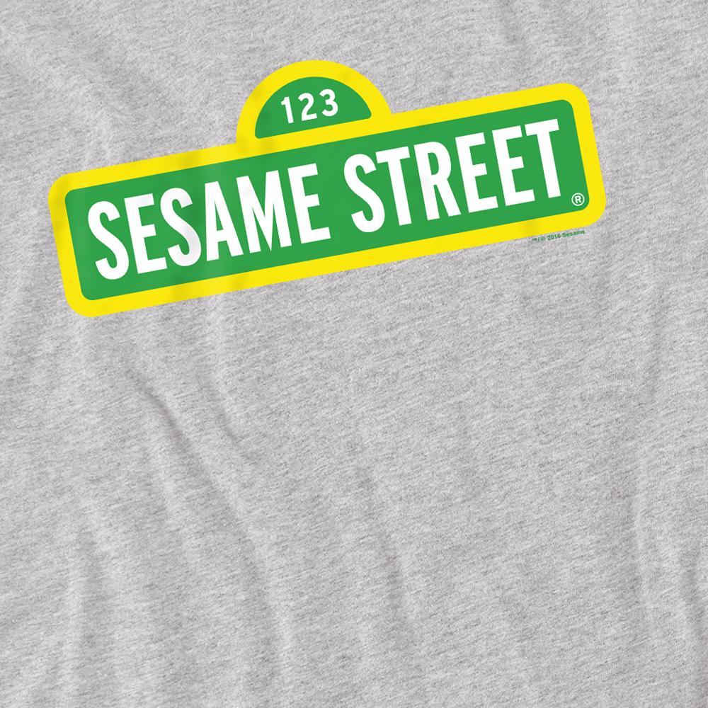 Athletic - Side - Sesame Street Unisex Adult Logo Heather T-Shirt