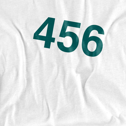 White - Side - Squid Game Womens-Ladies 456 T-Shirt