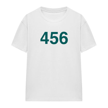 White - Front - Squid Game Womens-Ladies 456 T-Shirt