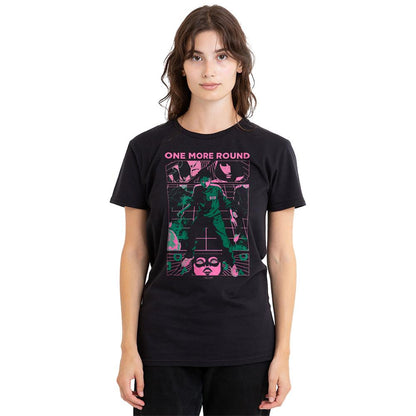 Black - Lifestyle - Squid Game Womens-Ladies One More Round Anime T-Shirt