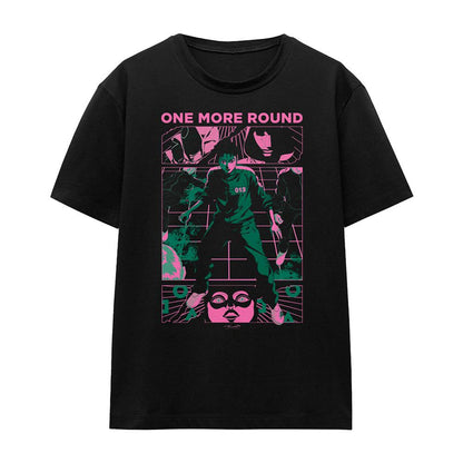 Black - Front - Squid Game Womens-Ladies One More Round Anime T-Shirt