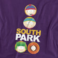 Purple - Side - South Park Unisex Adult Solid Circles T-Shirt