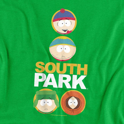 Kelly Green - Side - South Park Unisex Adult Solid Circles T-Shirt