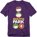 Purple - Front - South Park Unisex Adult Solid Circles T-Shirt
