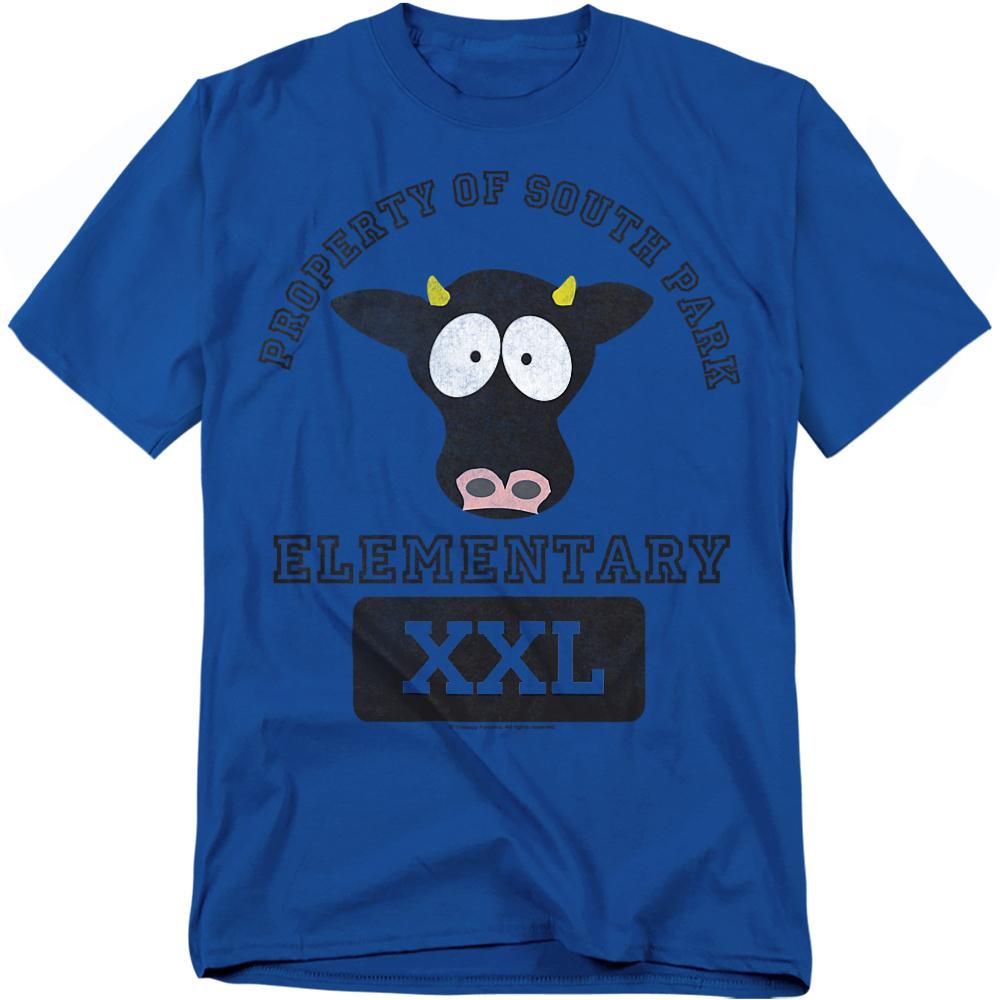 Royal Blue - Front - South Park Unisex Adult Cows T-Shirt
