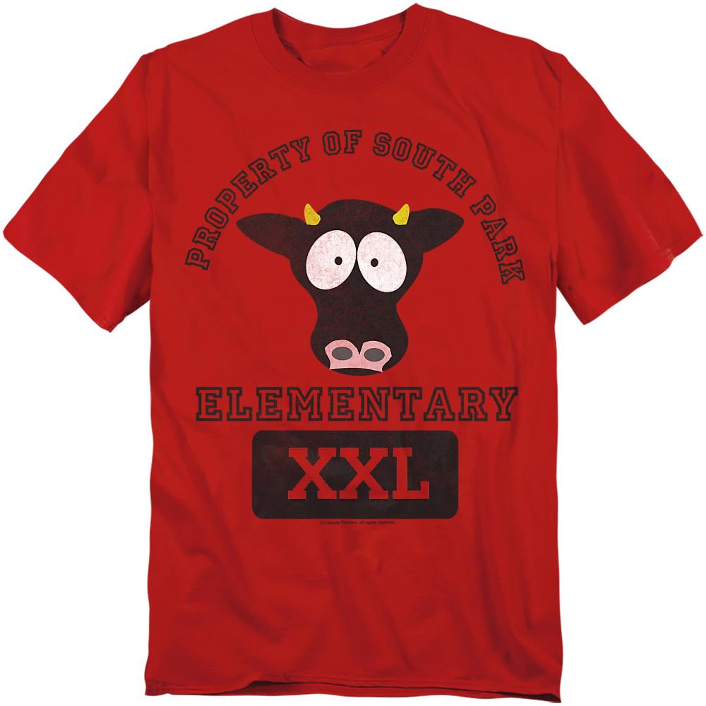 Red - Front - South Park Unisex Adult Cows T-Shirt