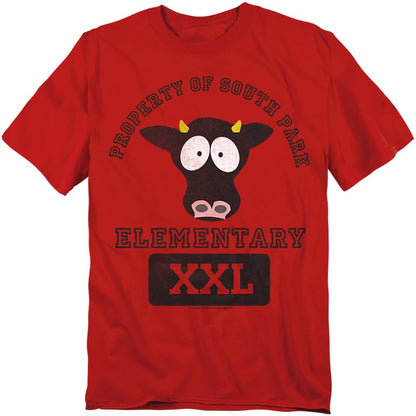 Red - Front - South Park Unisex Adult Cows T-Shirt