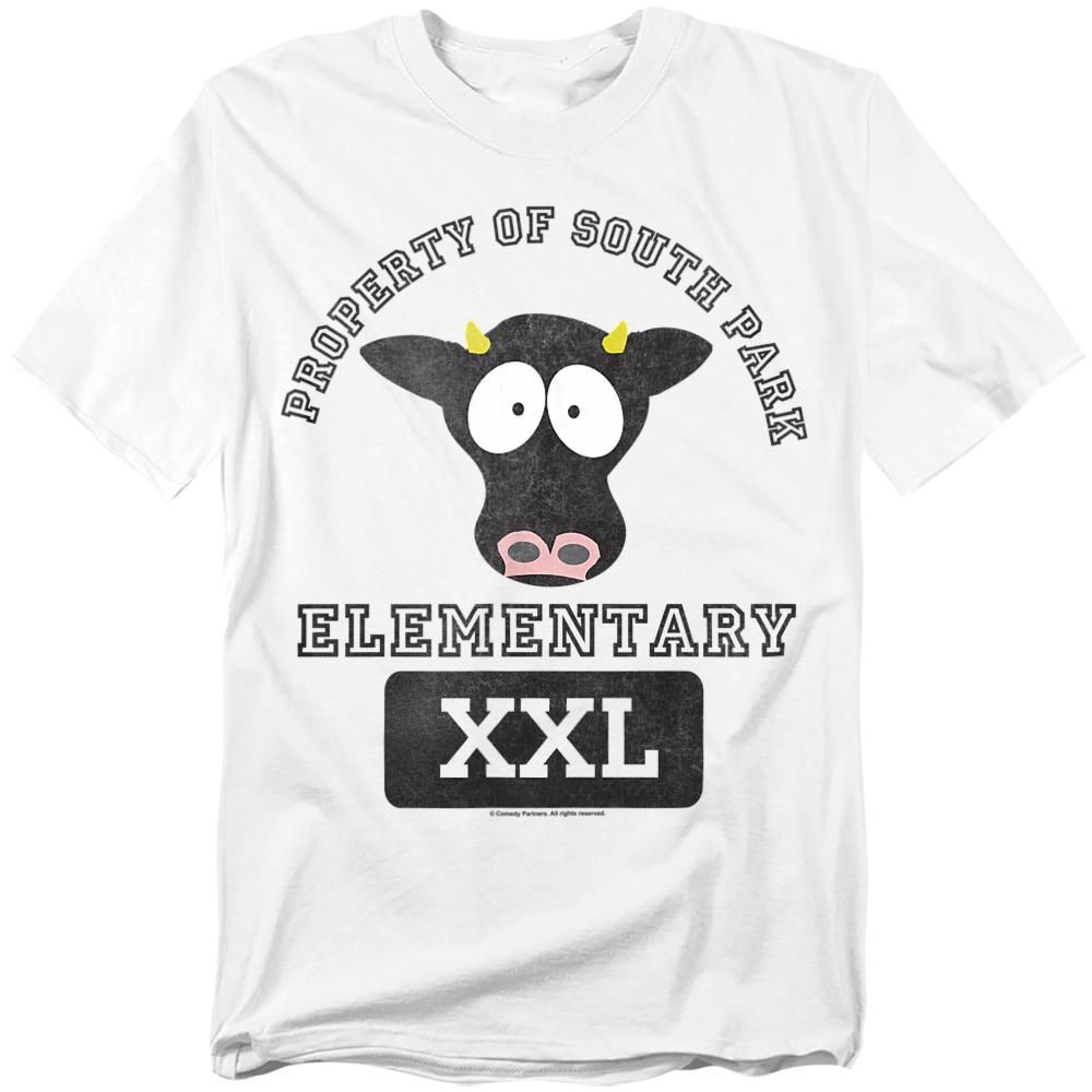 White - Front - South Park Unisex Adult Cows T-Shirt