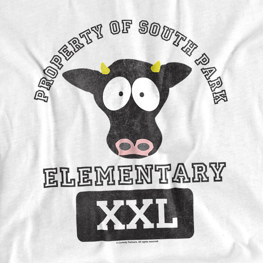 White - Side - South Park Unisex Adult Cows T-Shirt