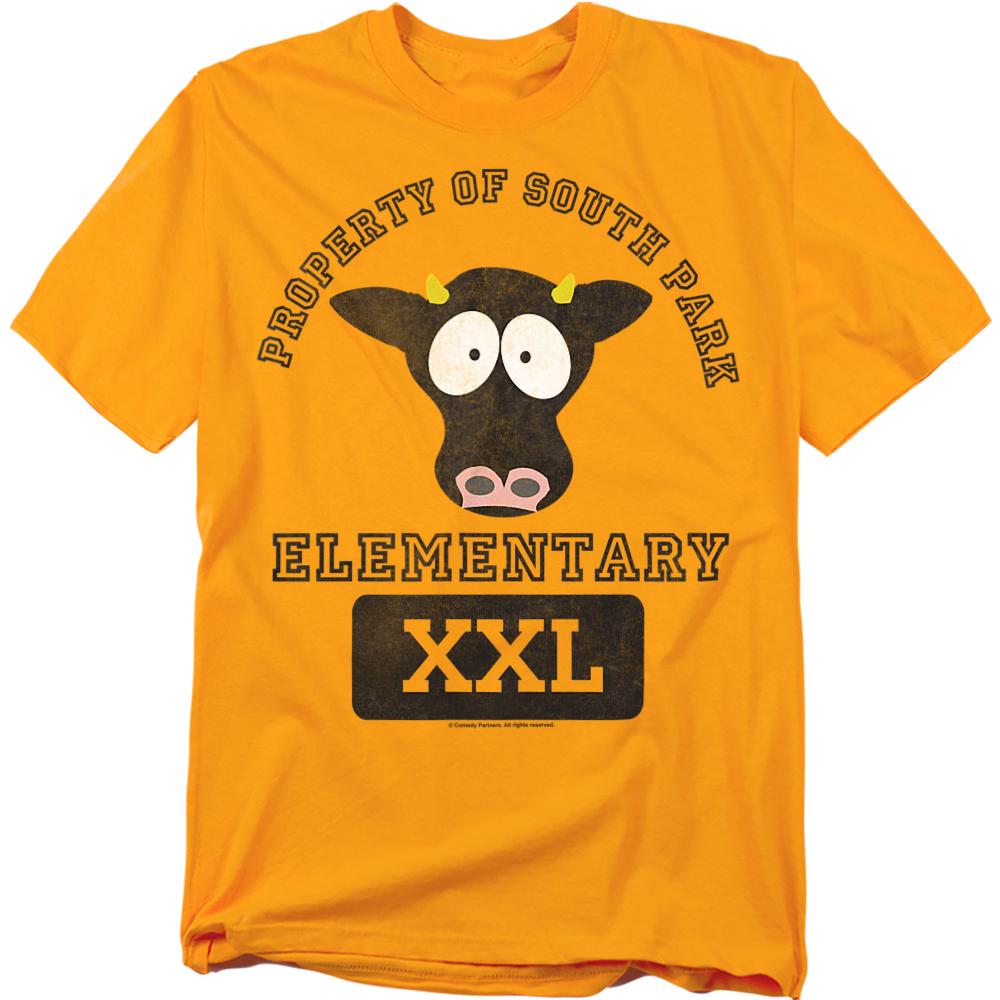 Gold - Front - South Park Unisex Adult Cows T-Shirt