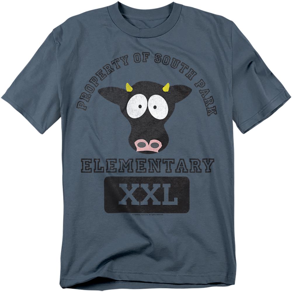 Slate - Front - South Park Unisex Adult Cows T-Shirt