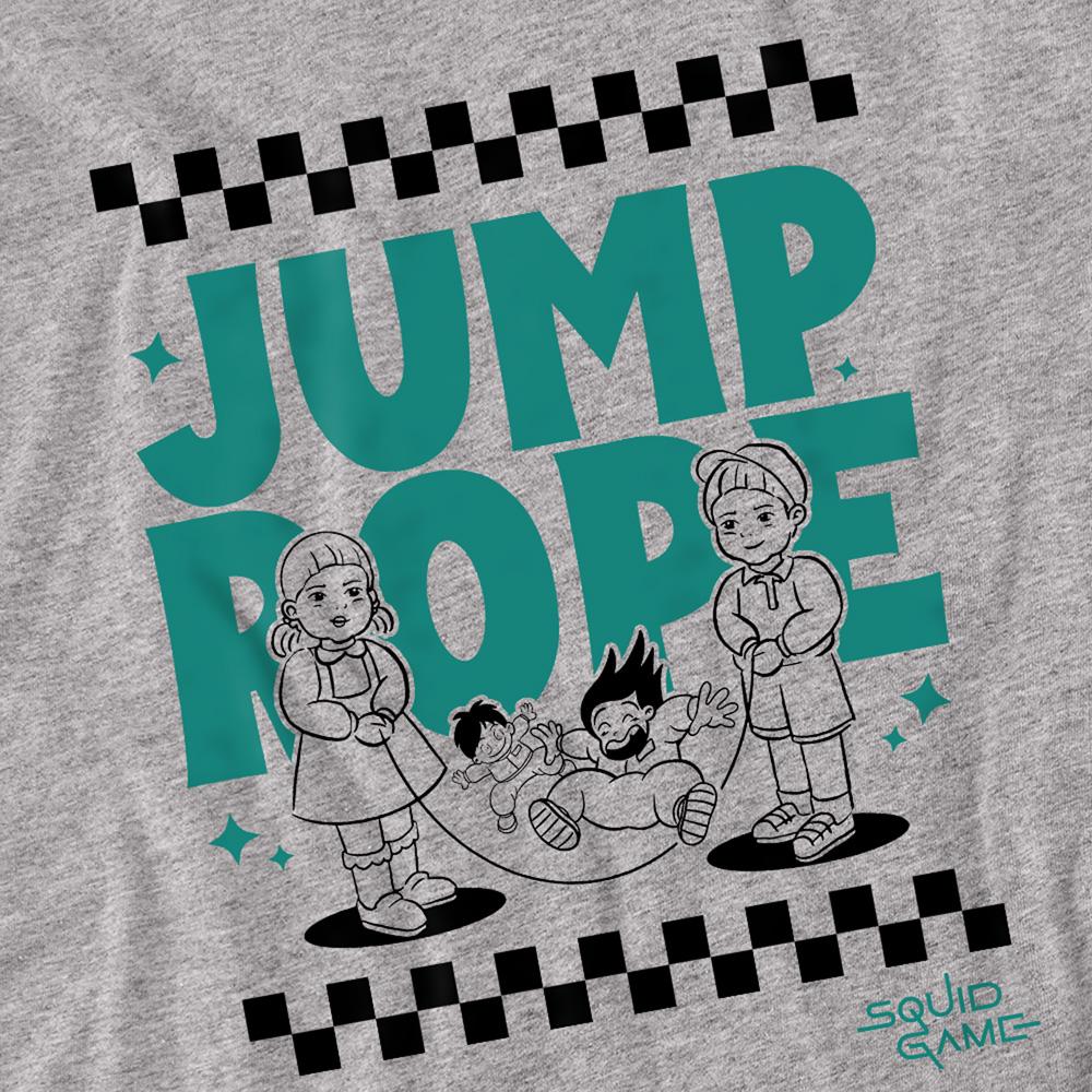Heather Grey - Side - Squid Game Unisex Adult Season Three Jump Rope T-Shirt