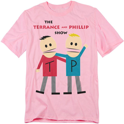 Pink - Front - South Park Unisex Adult Terrance And Phillip T-Shirt