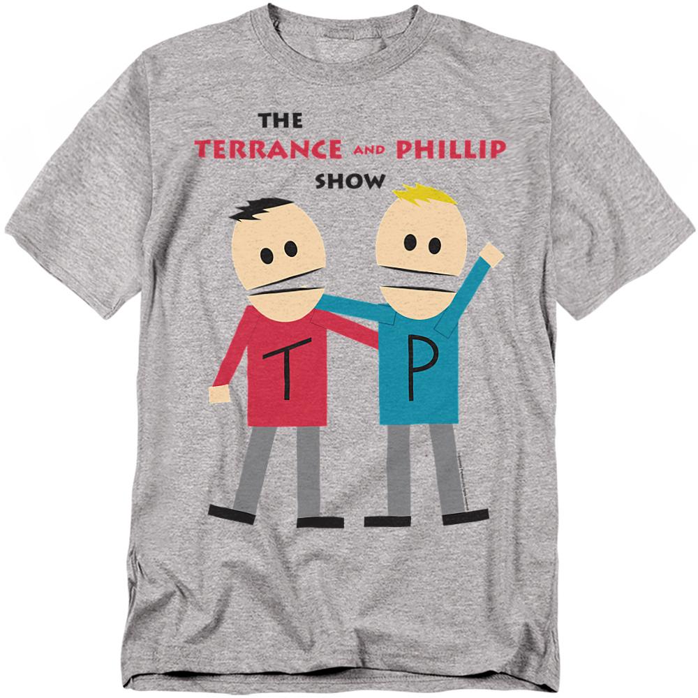 Athletic Heather - Front - South Park Unisex Adult Terrance And Phillip T-Shirt