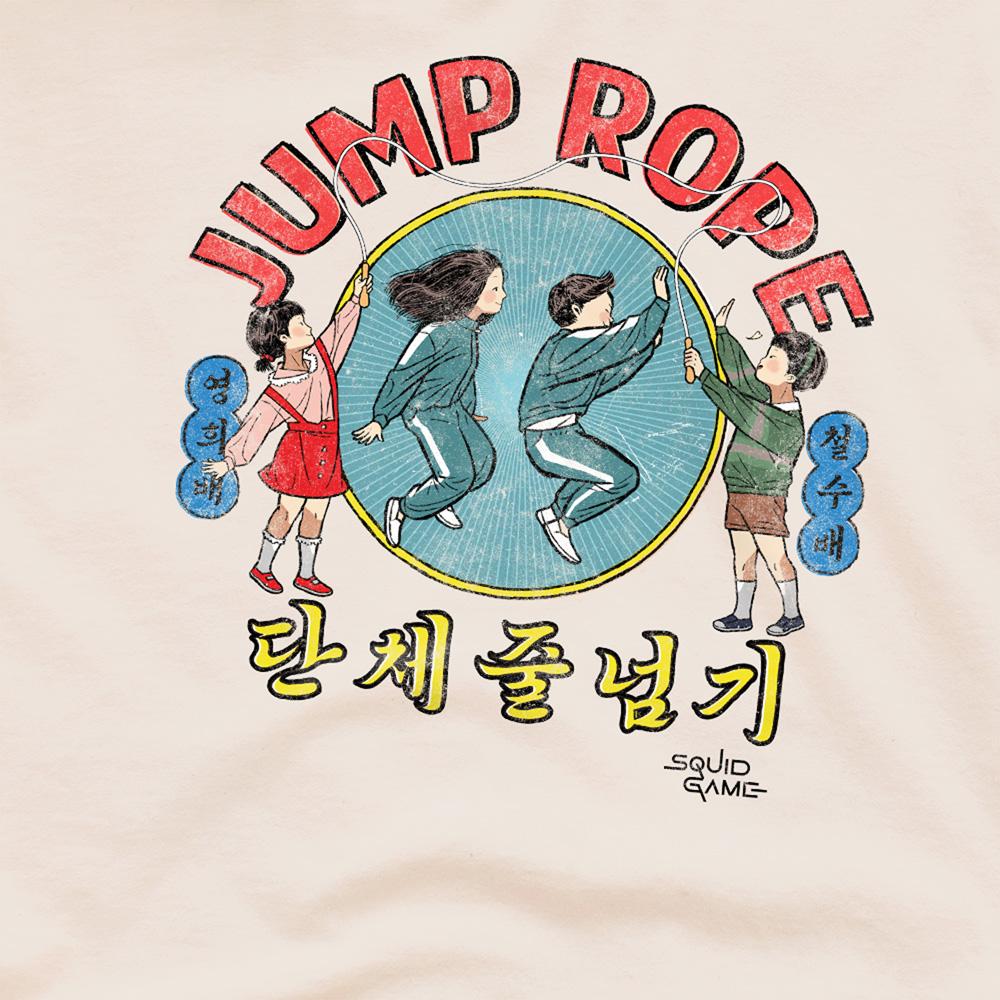 Natural - Side - Squid Game Unisex Adult Season Three Jump Rope Vintage T-Shirt